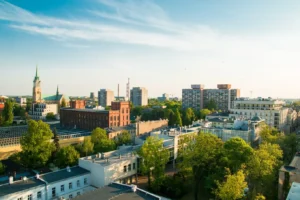 panorama miasta Łódź